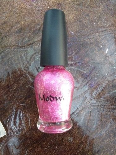 Pink Colored Nail Polish, Form : Liquid