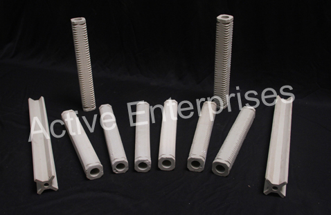 Porcelain Square Threaded Tubes