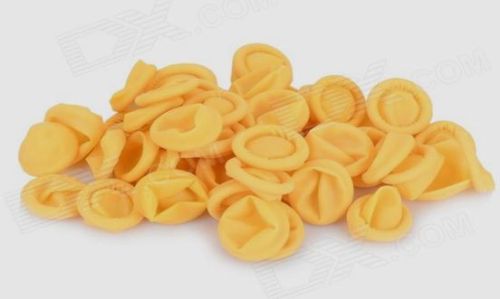 Yellow Finger Cots, Length : 2.6â€ Long (65 Mm)