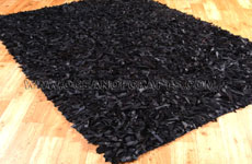 Leather Shaggy Rugs