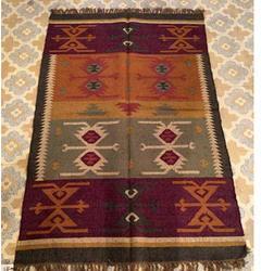 Ablaze JWL-02 Jute Wool Rug, Size : 3*5 Ft