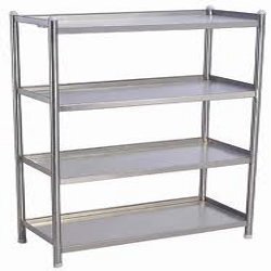 Polished Stainless Steel Racks, For Restaurant, Color : Silver