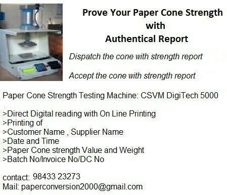 Paper Cone Machine