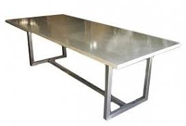 Stainless steel dining table