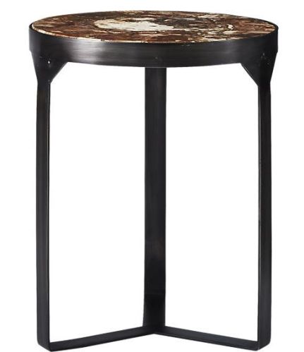 SSF1101 Iron & Agate Stone Side Table