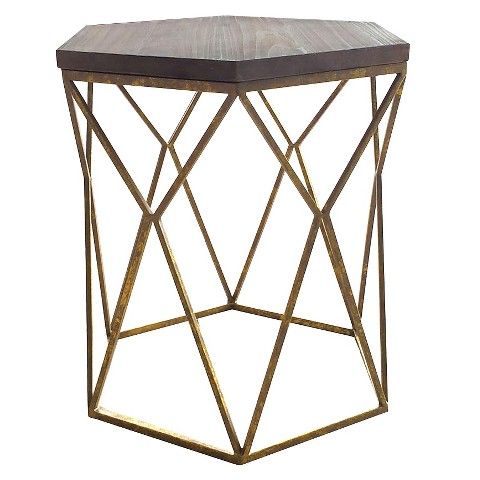SSF3318 Iron Side Table, Size : 20 Inch