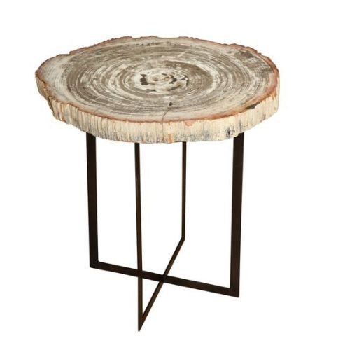 SSF3320 Iron & Agate Stone Side Table