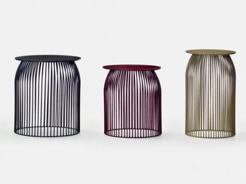 Round SSF3327 Iron Side Table, Color : Multi Color