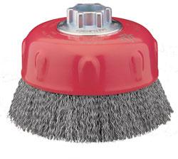 Crimped Wire Cup Brushes, Feature : Highly Flexible, Fast Cutting