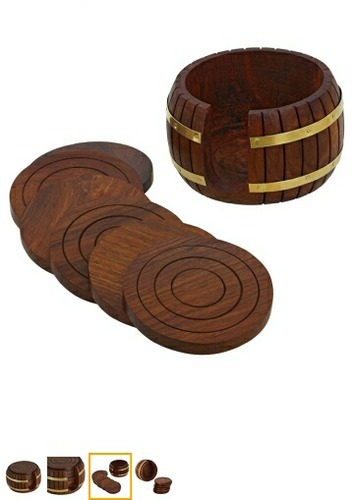 Wooden Coasters Plate