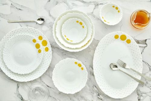 Cello Polka Drops Dinner Set