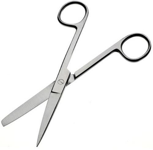 Surgical Metal Scissors, Color : Grey 8.4X16.5 cm
