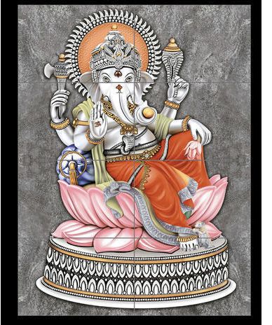 Ganesha Printed Wall Tiles, For Interior, Size : Multisizes