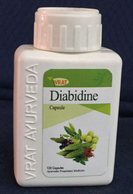Vrat Ayurveda Diabidine Herbal Diabetic Capsules