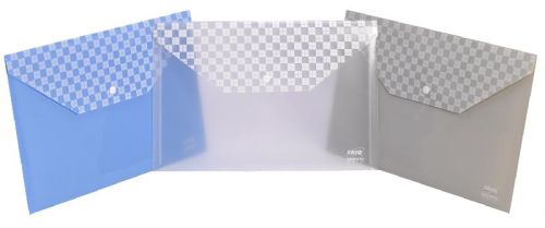 TRIO Plastic Document Envelopes, Size : F/C