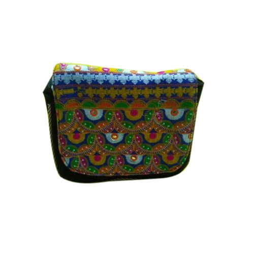 Embroidered Multi Color Clutch Purse