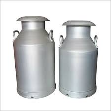 Metal Milk Containers, For Industrial, Color : Metallic