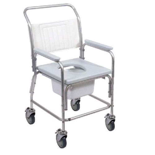 Polished Metal Commode Chair, For Bathroom Use, Feature : Comfortable, Foldable