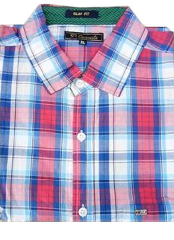 Mens Slim Fit Checkered Shirts