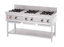 Three Burner Gas Stove, For Food Making, Feature : High Eficiency Cooking