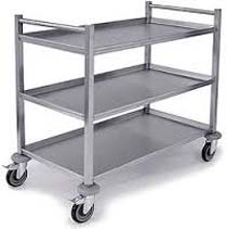Steel Three Layer Trolley, For Industrial, Capacity : 100-200kg