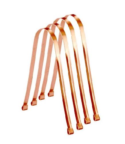 Polished Copper Tongue Cleaners, Color : Brown