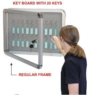 Aluminium 20 Key Hanging Board For Computer