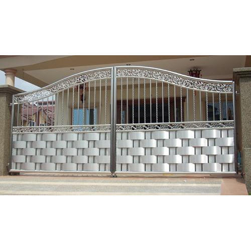 Black Customize Polished Fancy Stainless Steel Gates, Feature : High Quality, Shiny Look