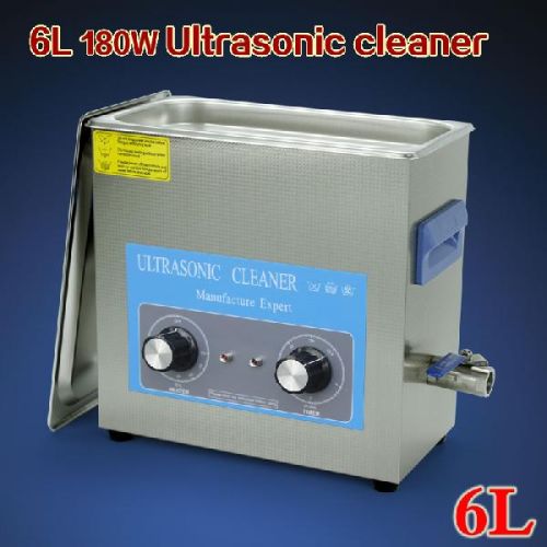 Stainless steel OEM 6L 180W Desktop Ultrasonic Cleaning Machine