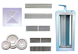 Square Powder Coated Aluminium Air Diffusers