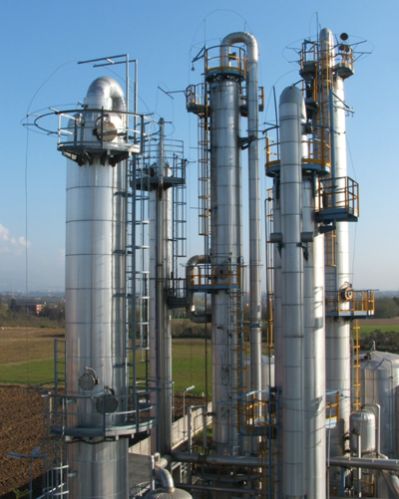 Polished Iron Distillation Columns, For Industrial Use