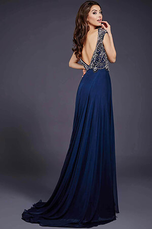 Plain Ladies Evening Gown, Size : M