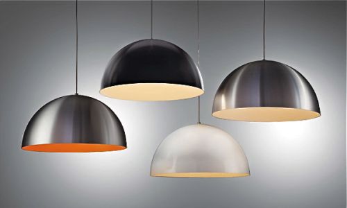 Metal Coated Hanging Dome Lights, For Gym, House Gallery, Waiting Area