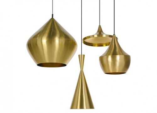 Brass chandeliers
