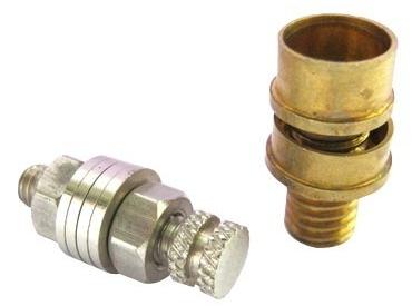 Trishul Bur free Brass Precision Turned Component, Color : Silver