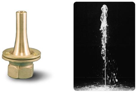 Brass Adjustable Street Jet Fountain Nozzle