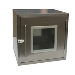 Polished Stainless Steel Pass Box, Shape : Square