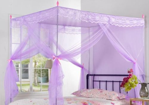 Mosquito net, Packaging Type : : Purple, Beige, White