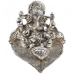 Ganesh Diya, Color : Silver