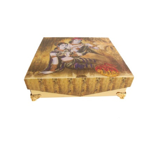 Radha Krishna Printed Wedding Invitation Box