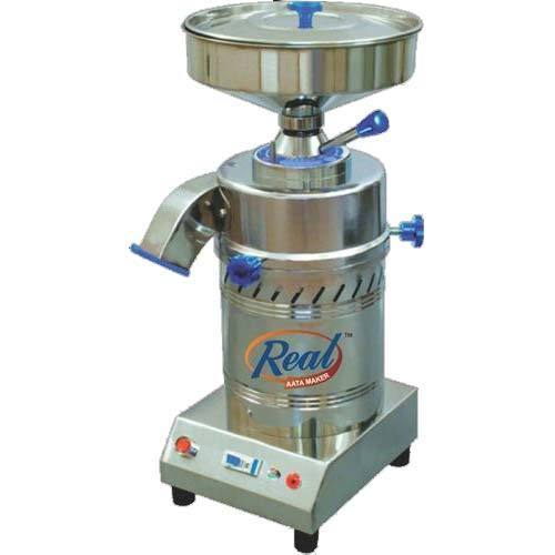 Stainless Steel Round Flour Mill, Power Consumption : 0.75 Unit/HR. (Approx)