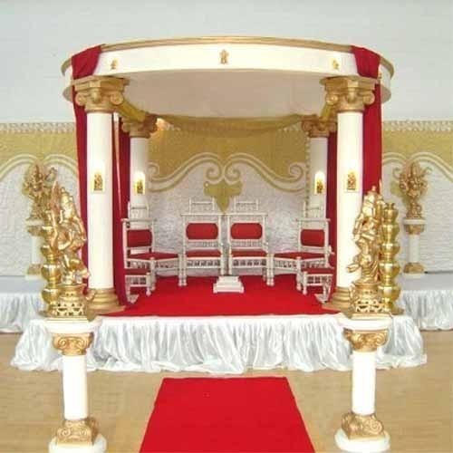 Fiber Wedding Mandap, Color : White