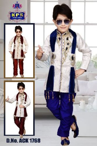 Cotton Silk Boys Sherwani, Width : 8-15inch