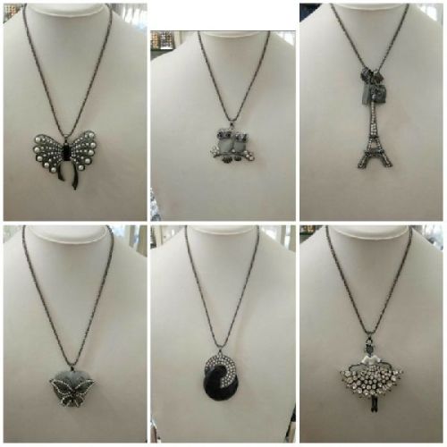 Long Chain Pendant Necklaces