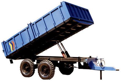 Rectangular Manual Non Tipping Tractor Trolley, For Moving Goods, Color : Blue