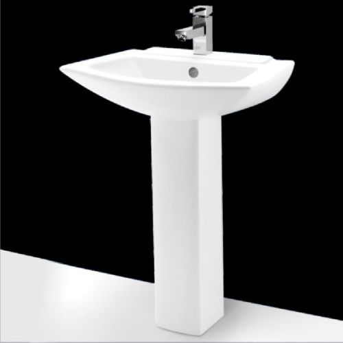 Flagtin Full Pedestal Wash Basin, Size : 610X445X850 Mm