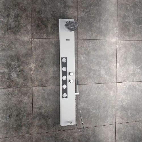 JAAZ Aluminium Sherry Shower Panel, Color : White, Black