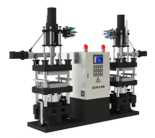 Double Working Station Vertical Rubber Injection Machine