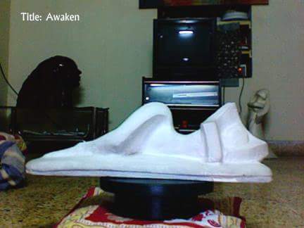 Fiberglass Awaken Sculpture, Length : 2 Feet