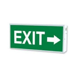 EES-06 Exit Glow Sign Board, Color : Green